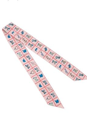 NWT HERMES COUVERTURES ET TENUES DE JOUR TWILLY Scarf Pink